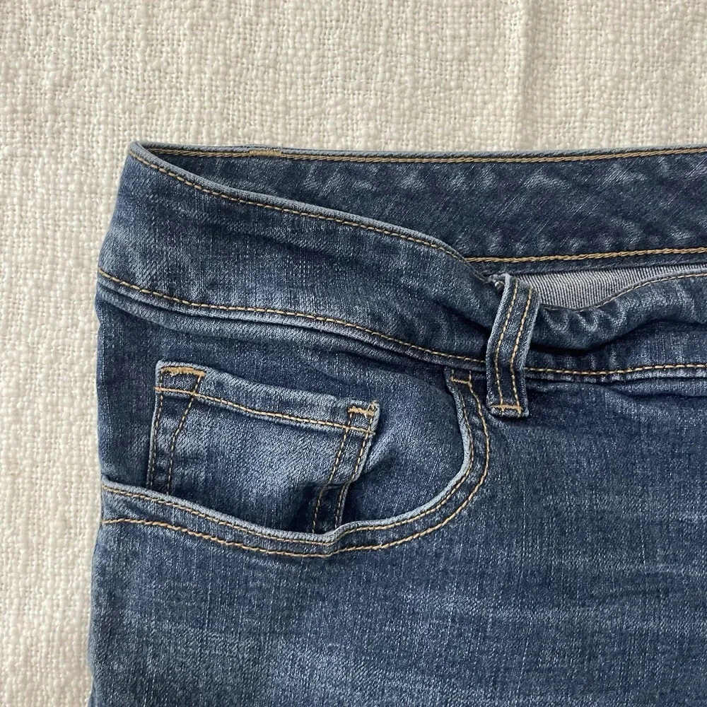 Old Navy Denim Regular Shorts Stretch Blue Jeans Women's Plus 24‎ Casual Cuffed